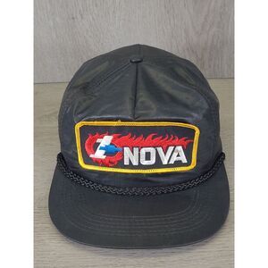 Chevy Nova Patch On A Head To Toe‎ Nylon Rope Snapback Hat Black Men's